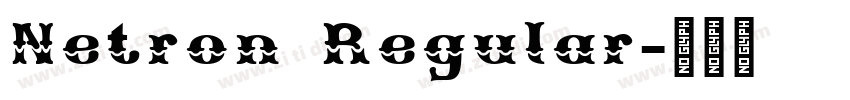 Netron Regular字体转换